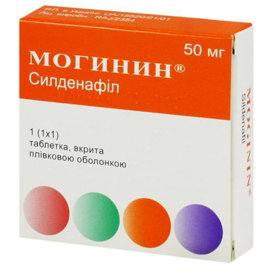 Могинин таблетки 50 мг блістер №1